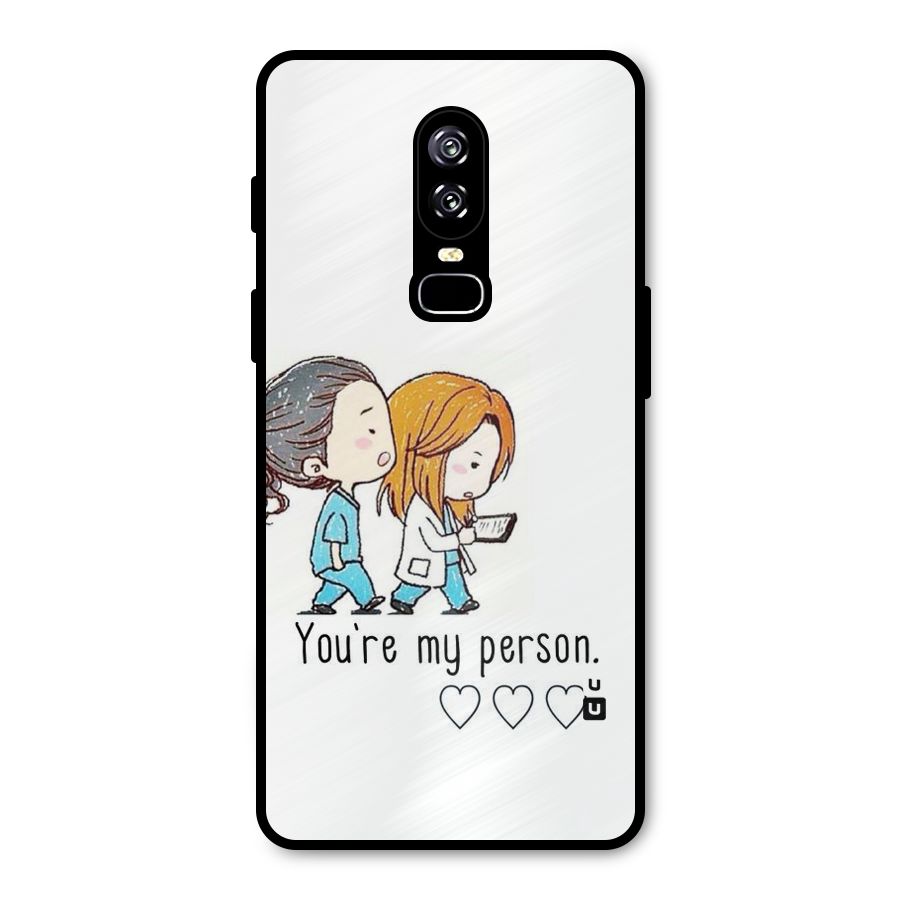 Two Friends In Coat Metal Back Case for OnePlus 6