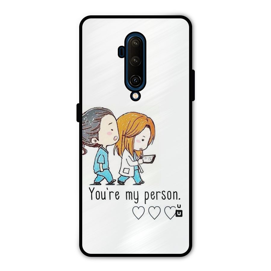 Two Friends In Coat Metal Back Case for OnePlus 7T Pro