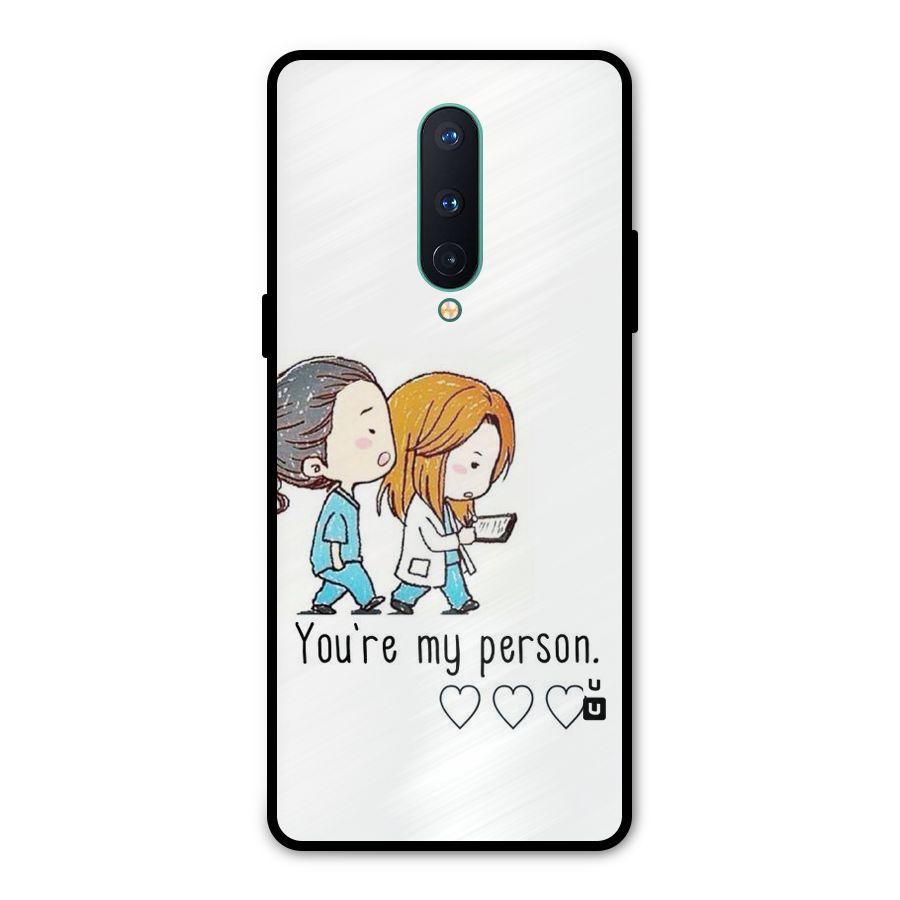 Two Friends In Coat Metal Back Case for OnePlus 8