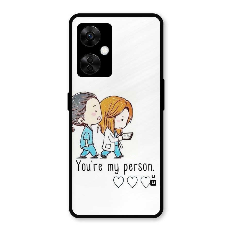 Two Friends In Coat Metal Back Case for OnePlus Nord CE 3 Lite