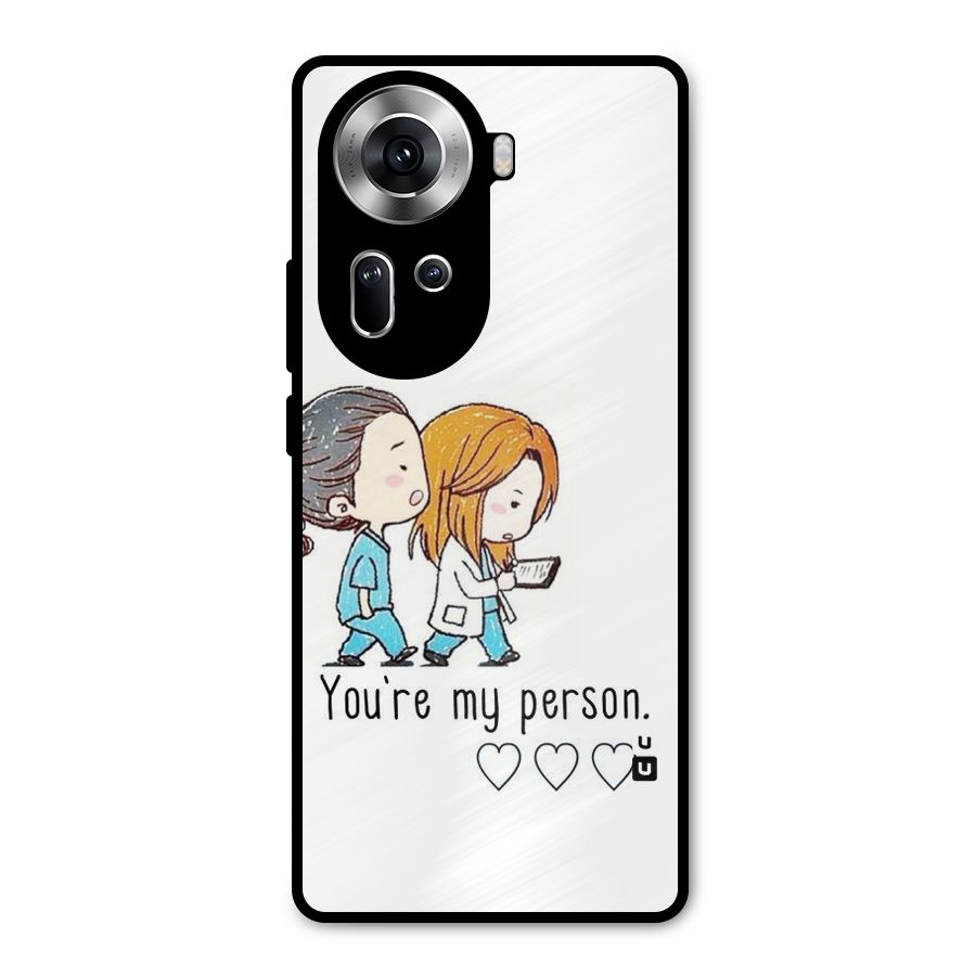 Two Friends In Coat Metal Back Case for Oppo Reno11 5G