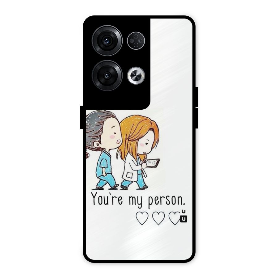 Two Friends In Coat Metal Back Case for Oppo Reno8 Pro 5G