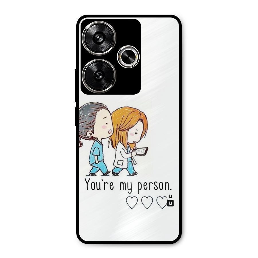 Two Friends In Coat Metal Back Case for Poco F6