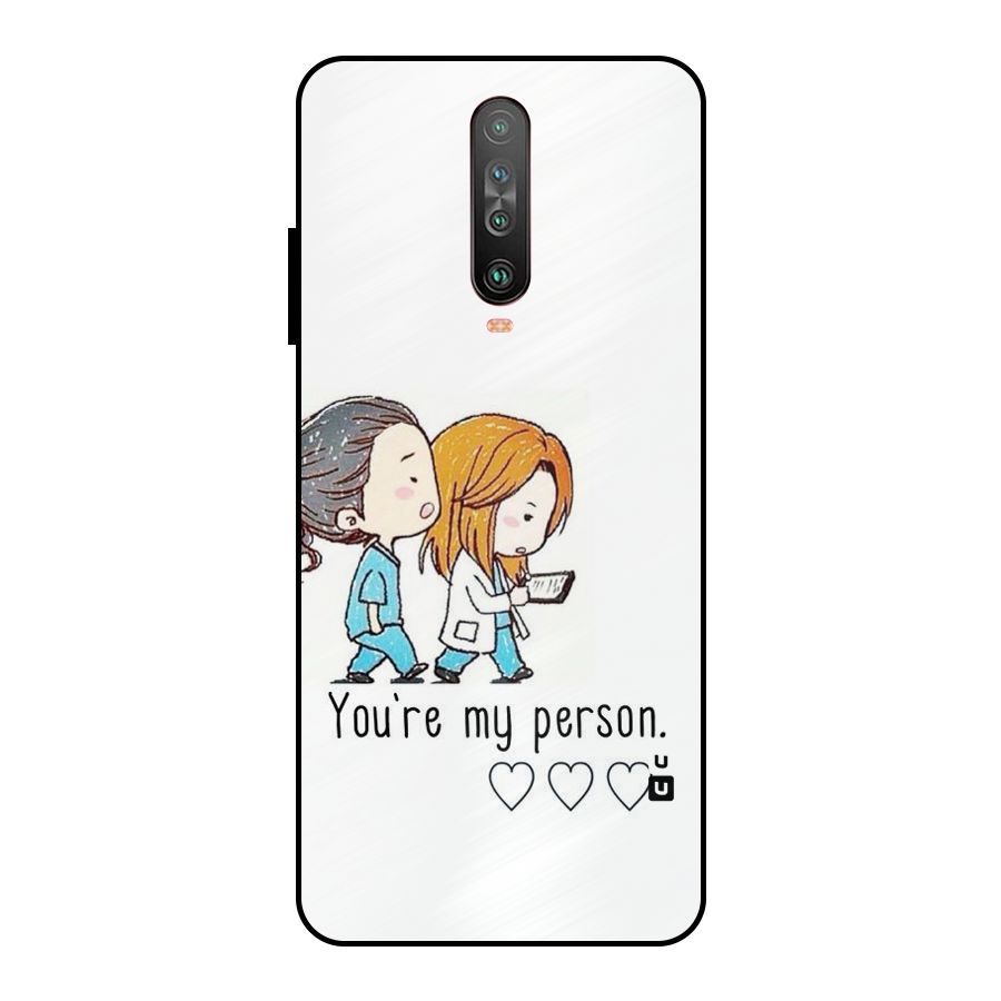 Two Friends In Coat Metal Back Case for Poco X2