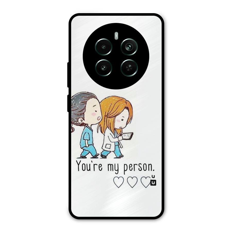Two Friends In Coat Metal Back Case for Realme 12 Pro Plus