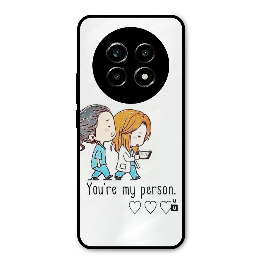 Two Friends In Coat Metal Back Case for Realme 14 Pro Lite