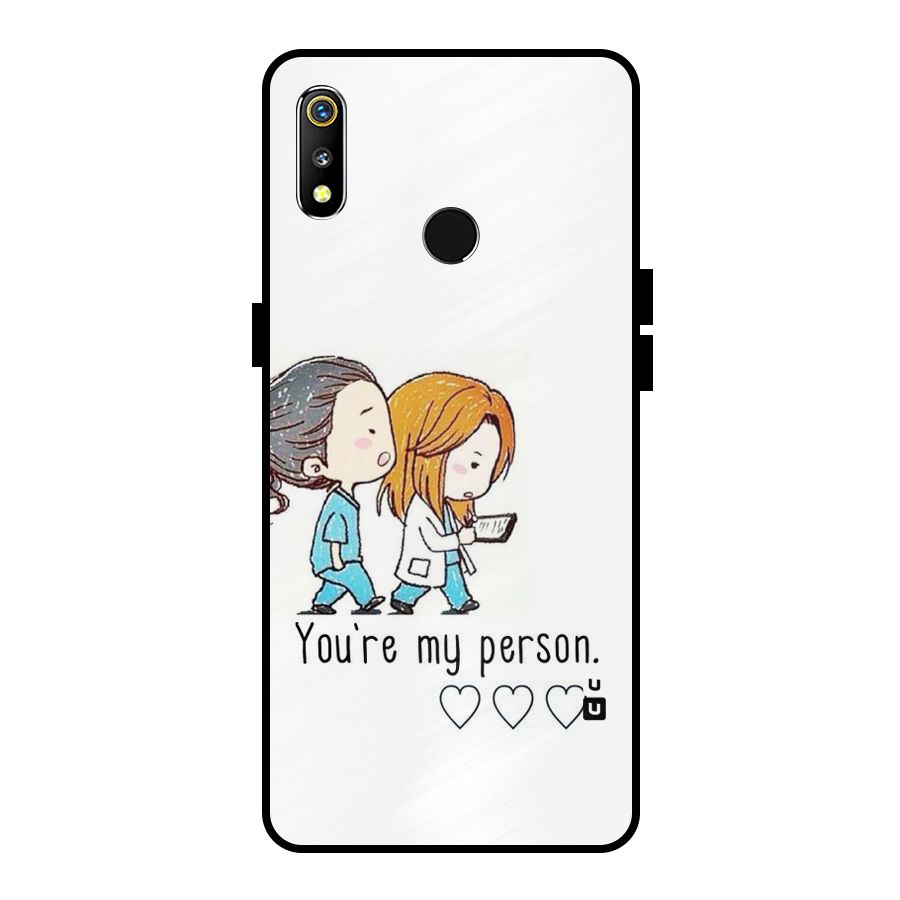 Two Friends In Coat Metal Back Case for Realme 3i