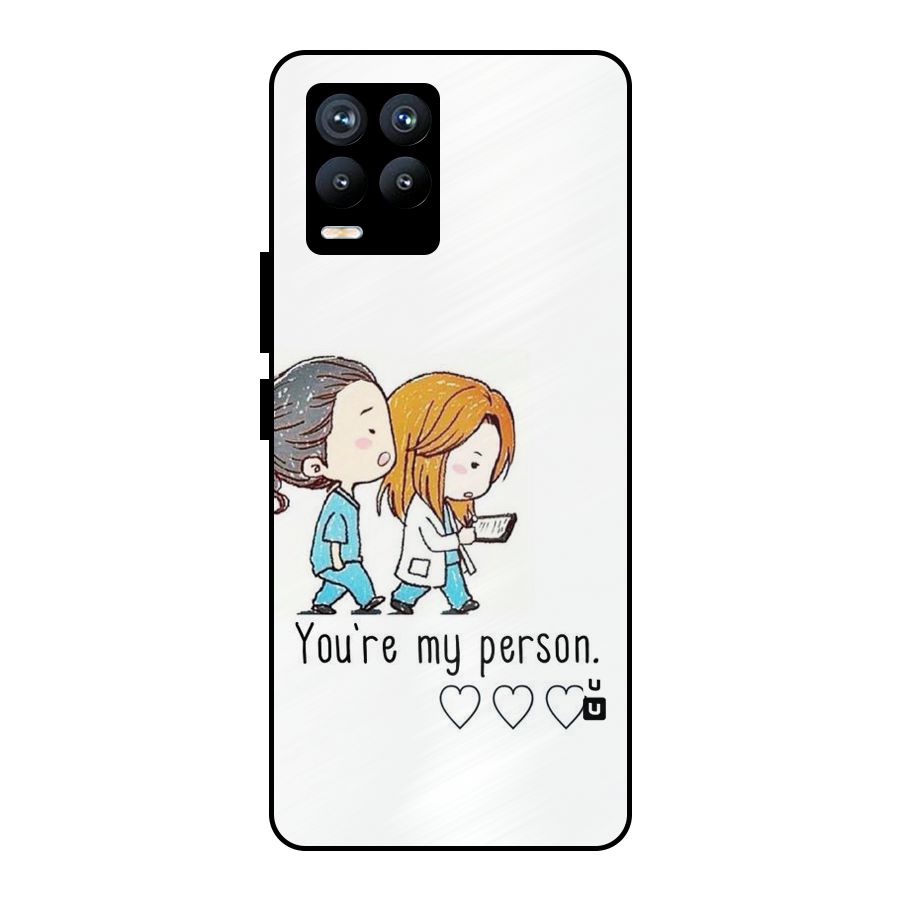 Two Friends In Coat Metal Back Case for Realme 8