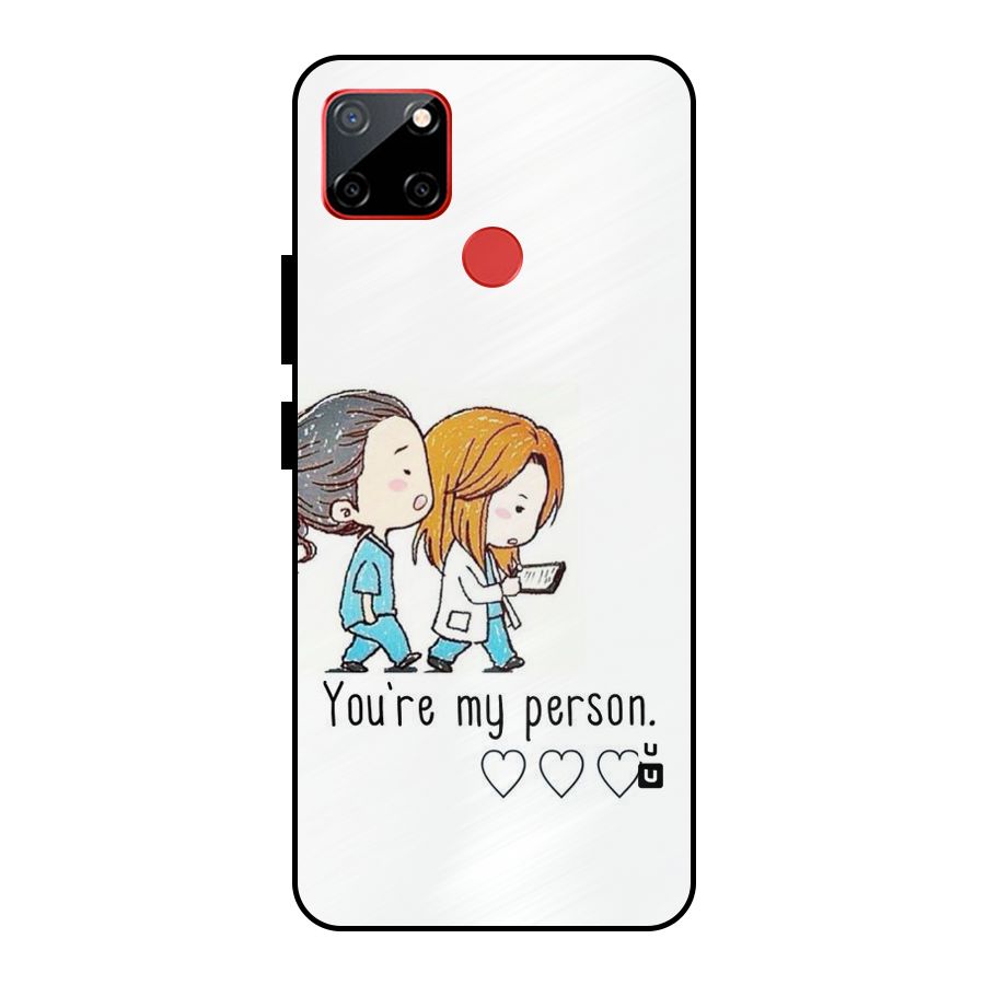 Two Friends In Coat Metal Back Case for Realme C12