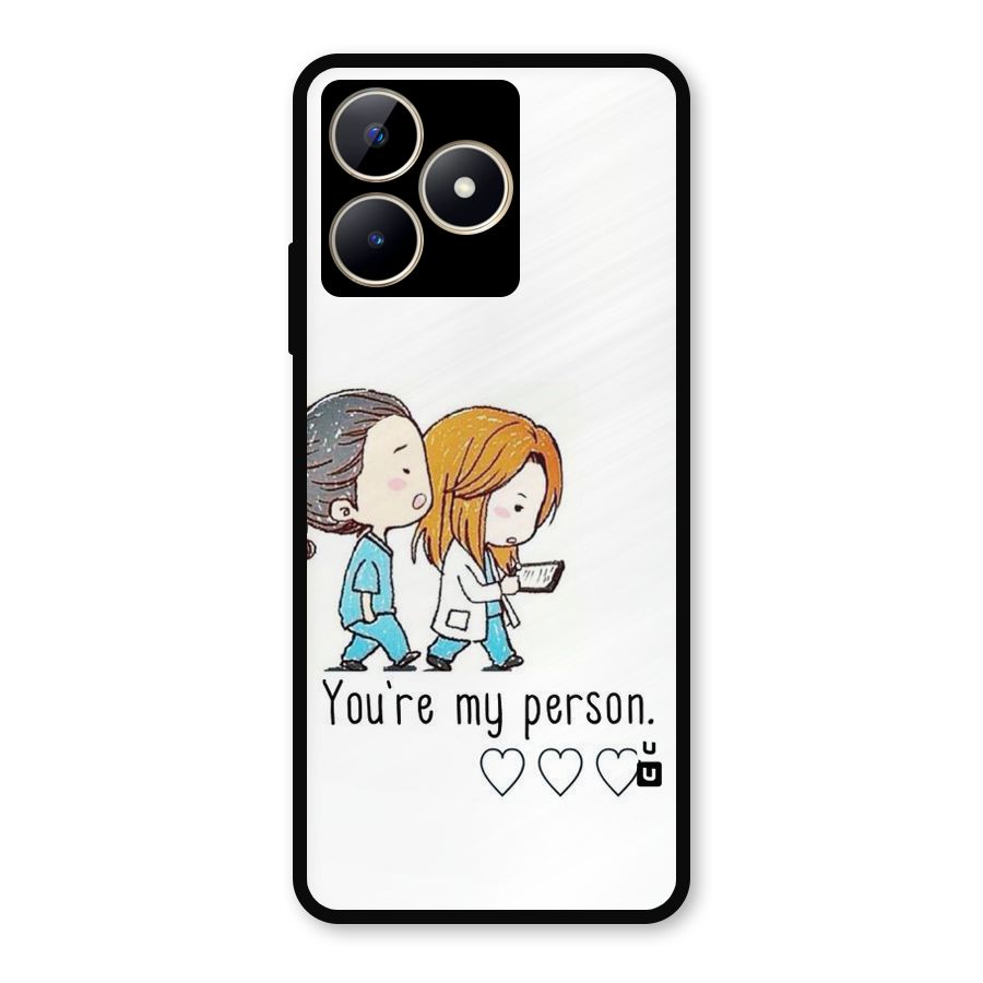Two Friends In Coat Metal Back Case for Realme Narzo N53
