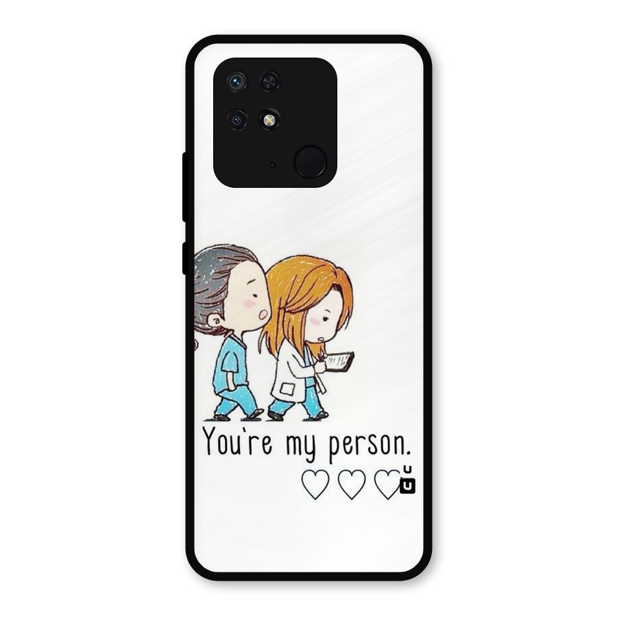 Two Friends In Coat Metal Back Case for Redmi 10 Power