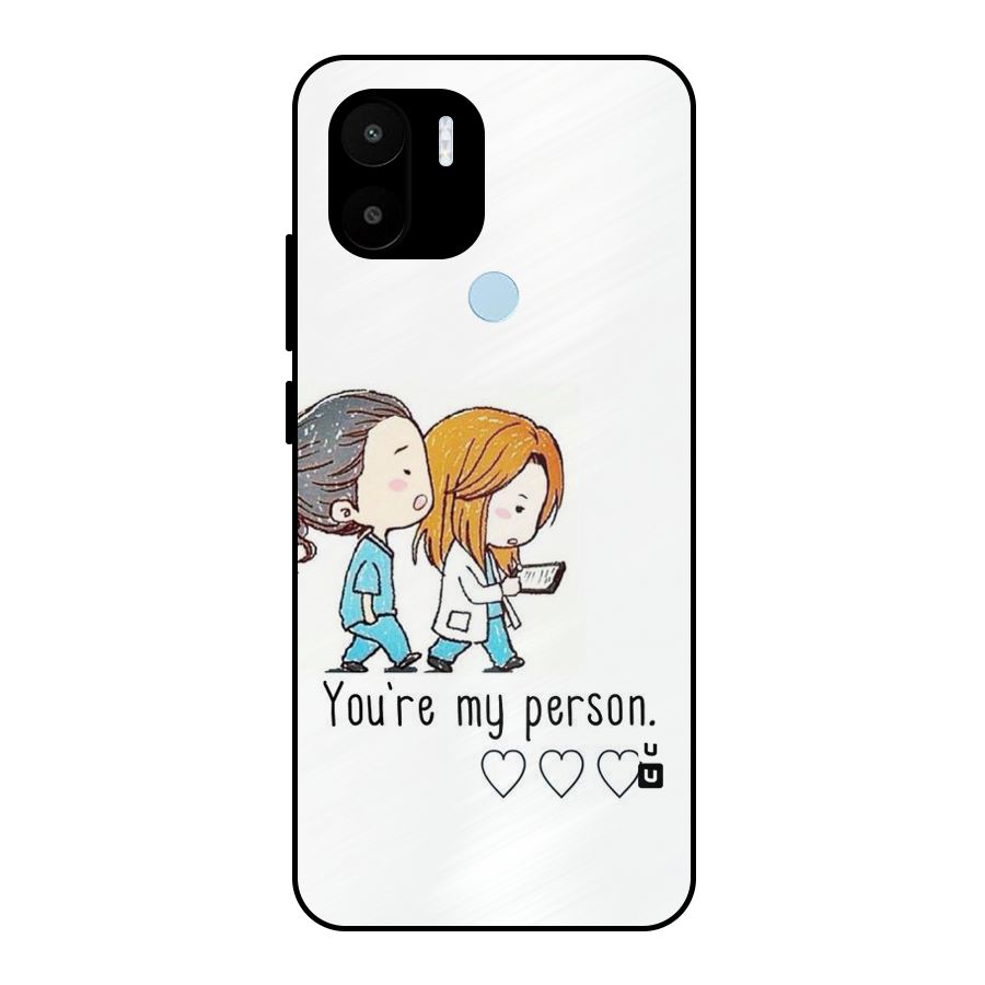 Two Friends In Coat Metal Back Case for Redmi A2+