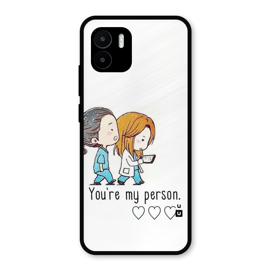 Two Friends In Coat Metal Back Case for Redmi A2
