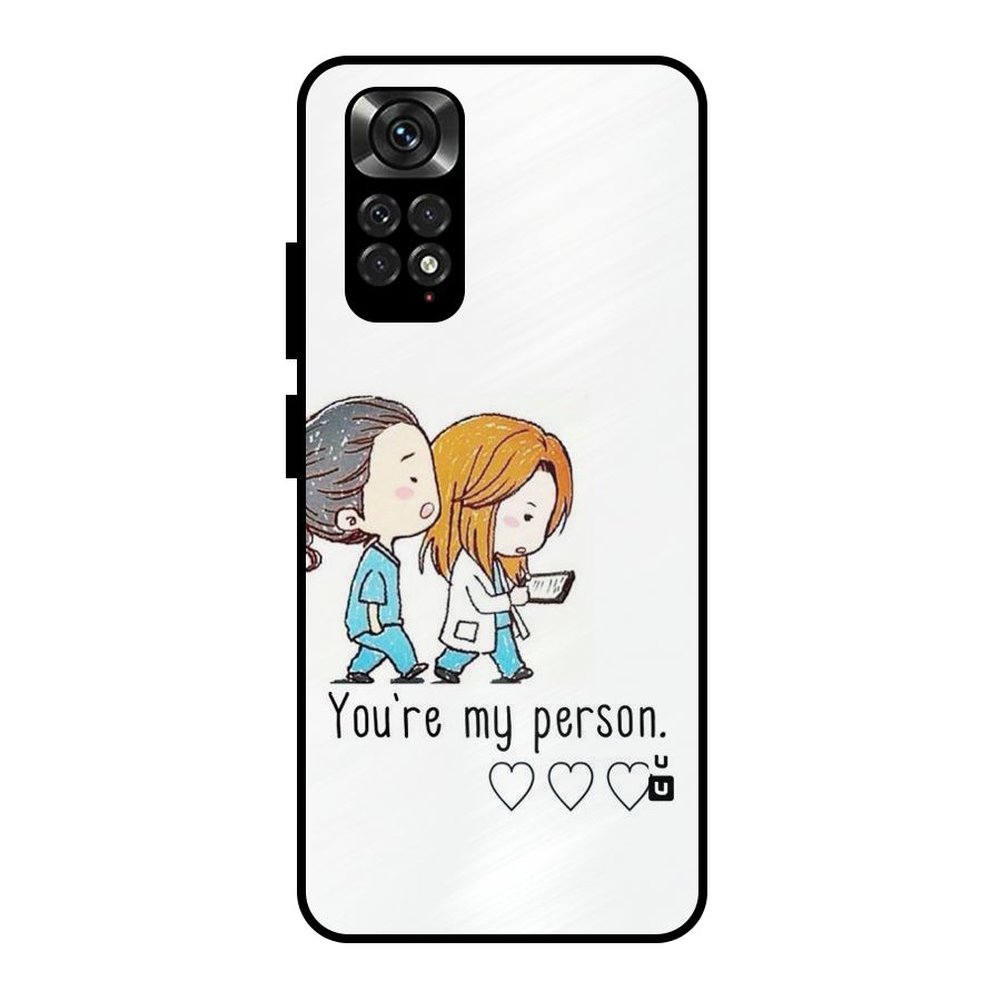 Two Friends In Coat Metal Back Case for Redmi Note 11 Pro