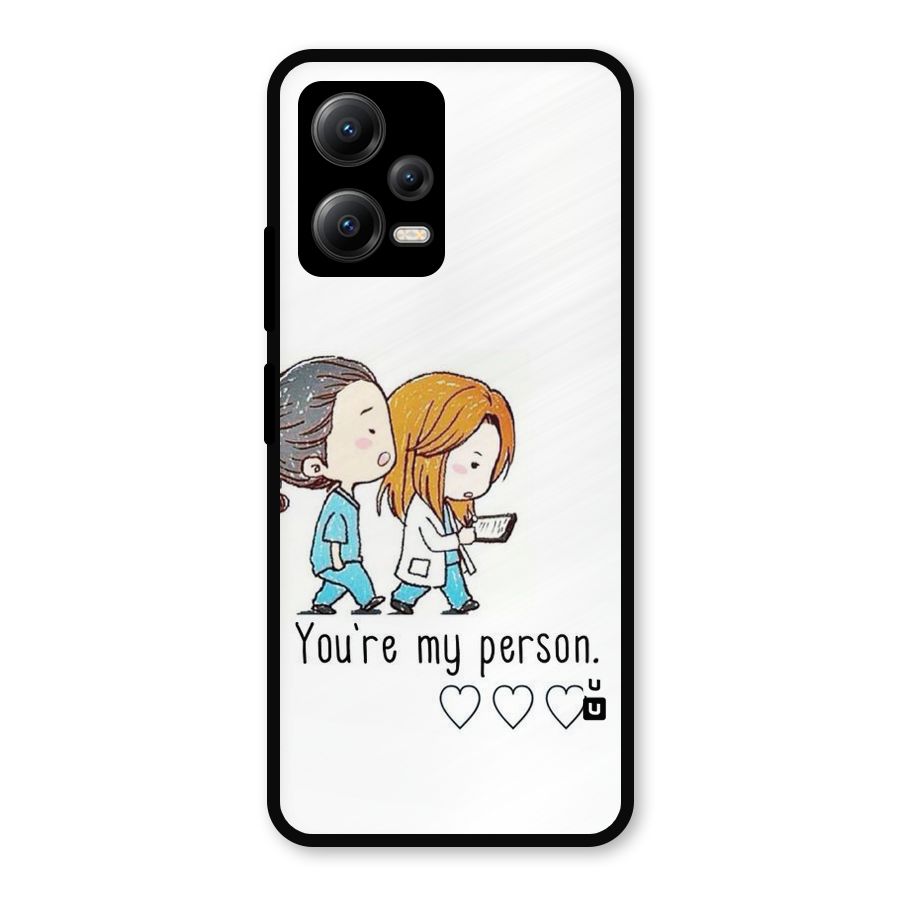 Two Friends In Coat Metal Back Case for Redmi Note 12 5G