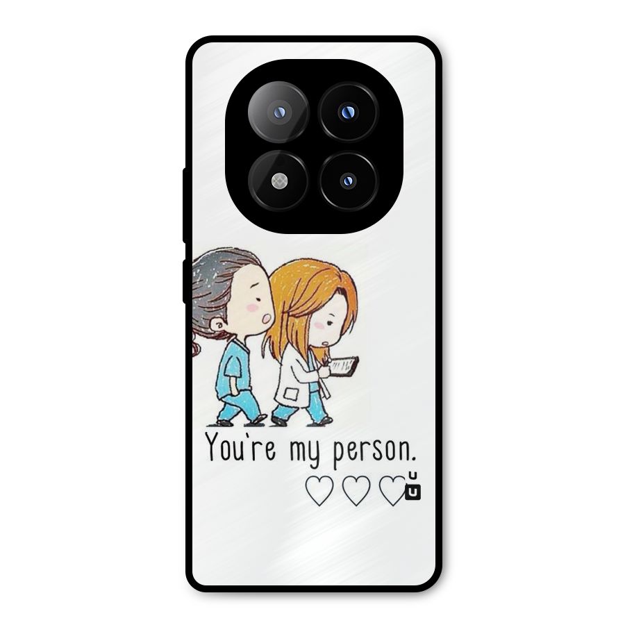 Two Friends In Coat Metal Back Case for Redmi Note 14 Pro Plus 5G