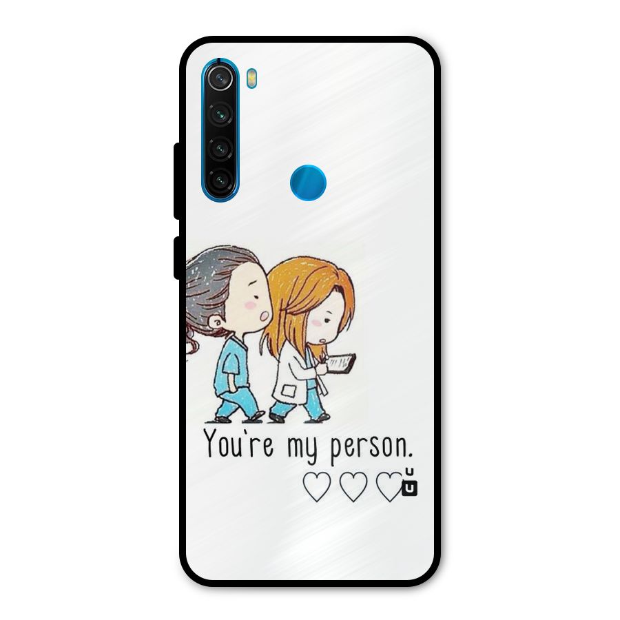 Two Friends In Coat Metal Back Case for Redmi Note 8