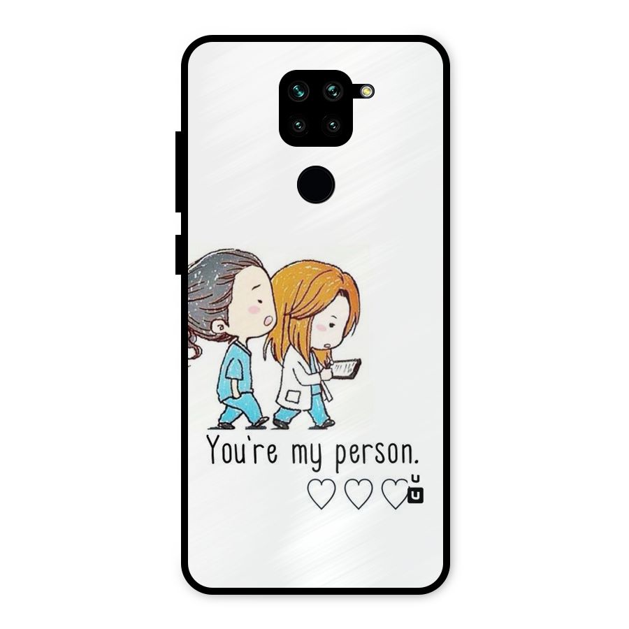 Two Friends In Coat Metal Back Case for Redmi Note 9