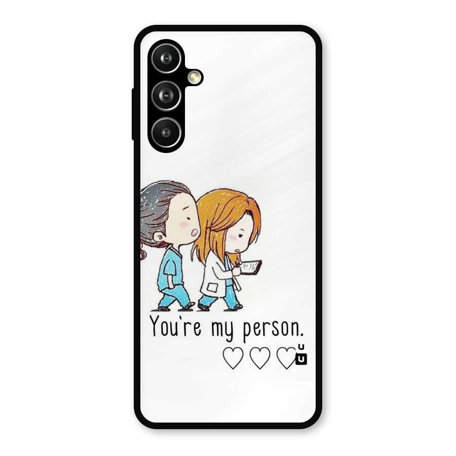 Two Friends In Coat Metal Back Case for Samsung Galaxy M54