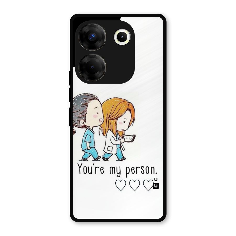 Two Friends In Coat Metal Back Case for Tecno Camon 20 Pro