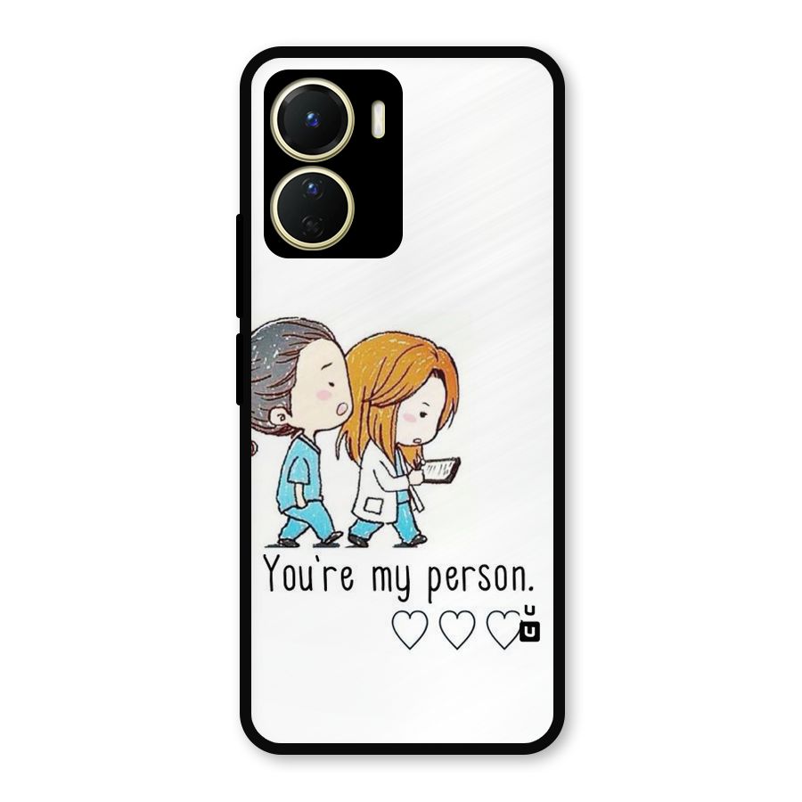Two Friends In Coat Metal Back Case for Vivo T2x