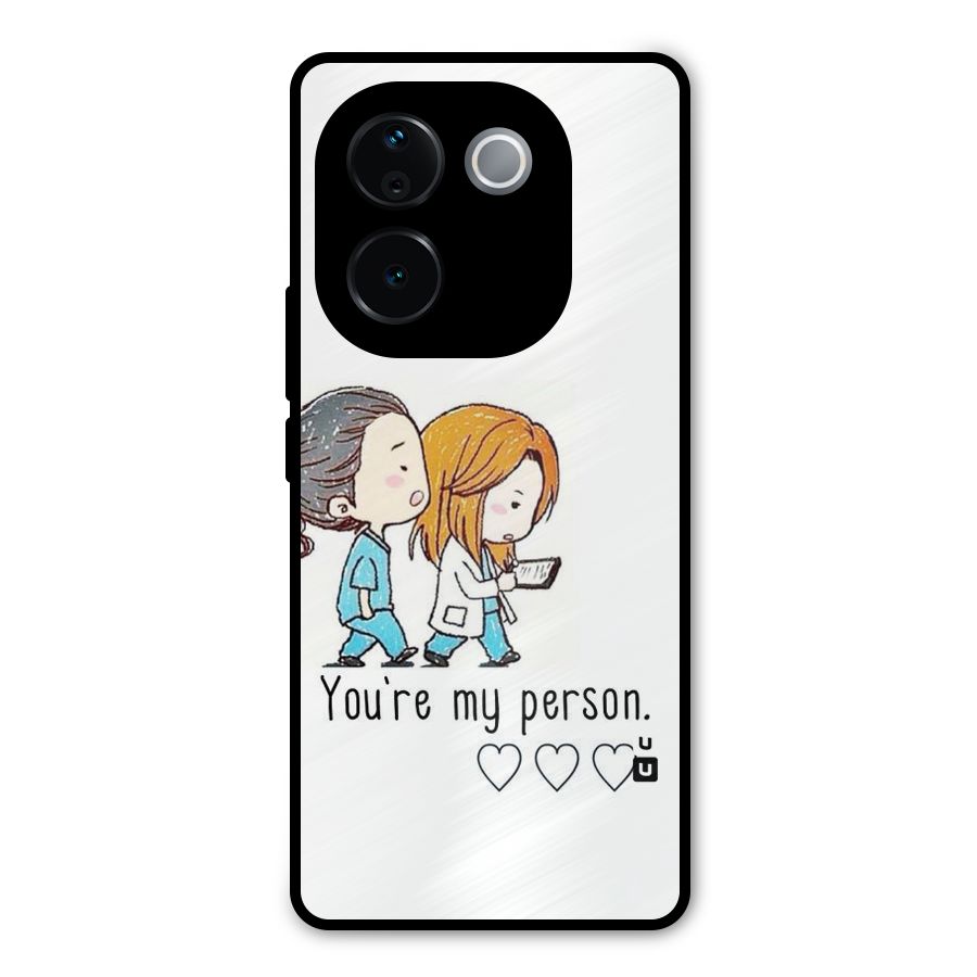 Two Friends In Coat Metal Back Case for Vivo T3 Pro