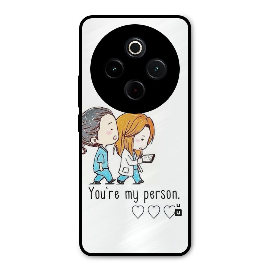 Two Friends In Coat Metal Back Case for Vivo T4