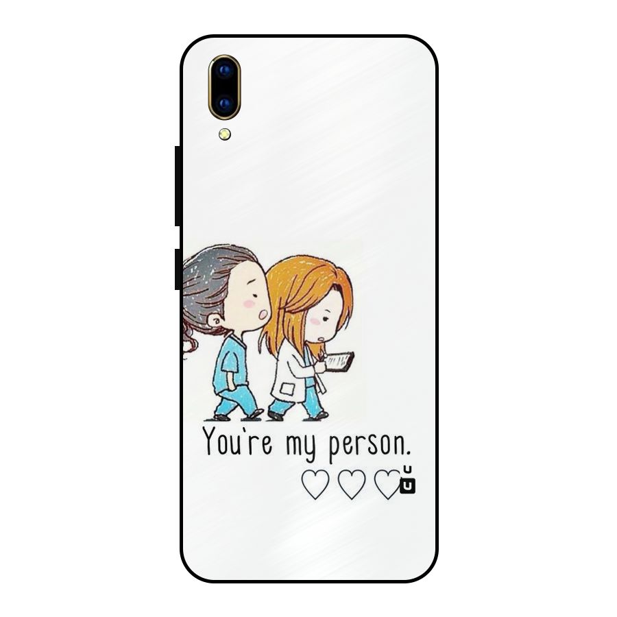 Two Friends In Coat Metal Back Case for Vivo V11 Pro