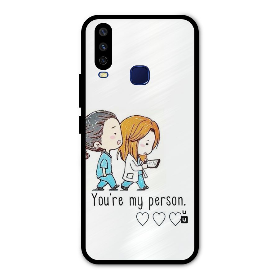 Two Friends In Coat Metal Back Case for Vivo V17