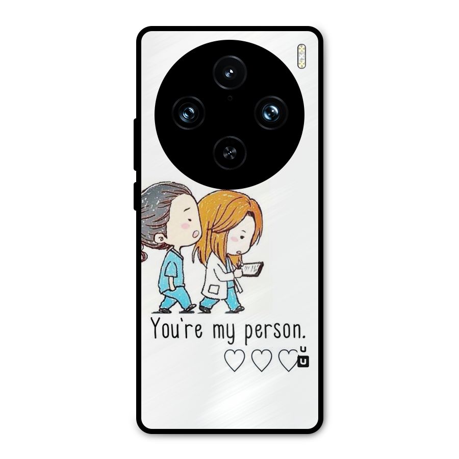 Two Friends In Coat Metal Back Case for Vivo X100 Pro