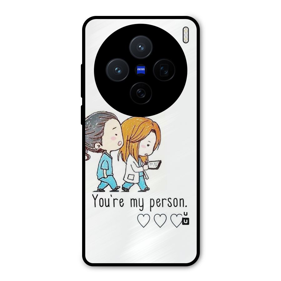 Two Friends In Coat Metal Back Case for Vivo X200
