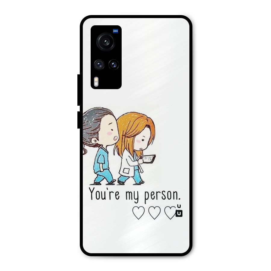 Two Friends In Coat Metal Back Case for Vivo X60
