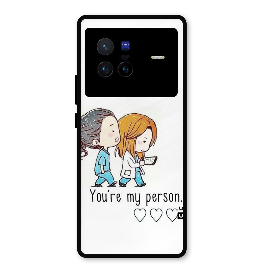 Two Friends In Coat Metal Back Case for Vivo X80