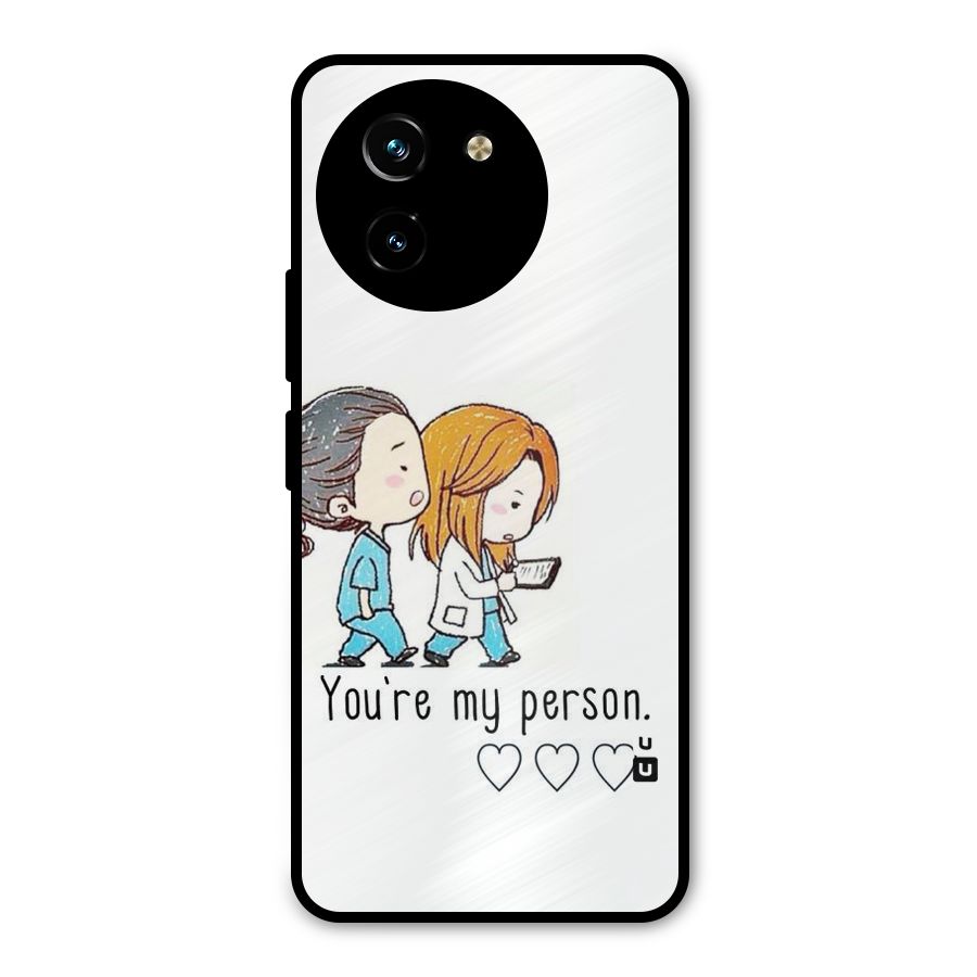Two Friends In Coat Metal Back Case for Vivo Y200i