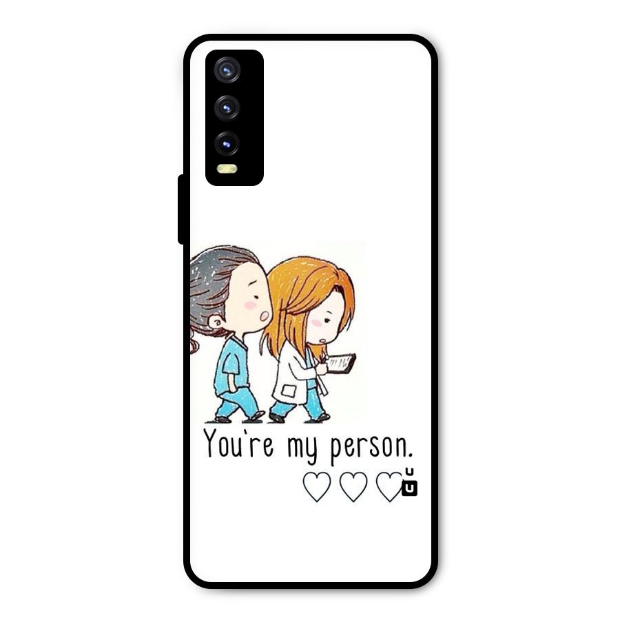 Two Friends In Coat Metal Back Case for Vivo Y20 2021