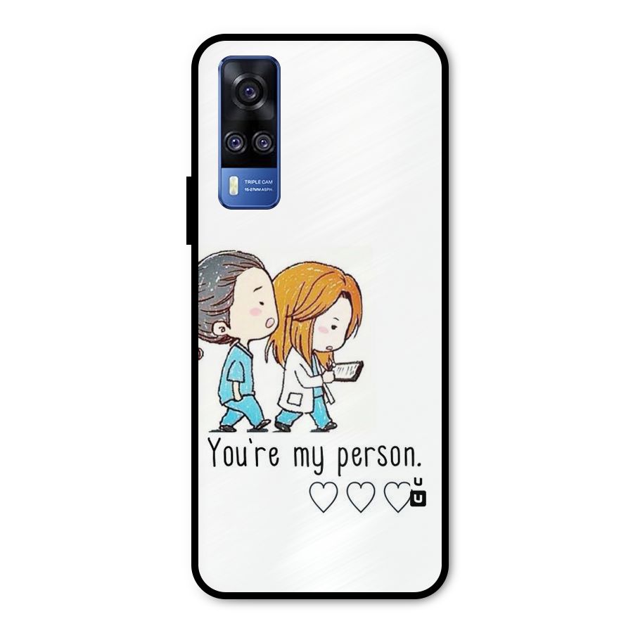 Two Friends In Coat Metal Back Case for Vivo Y51A