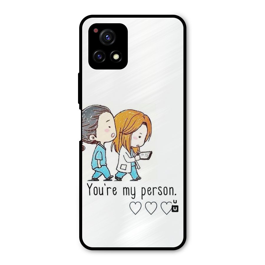 Two Friends In Coat Metal Back Case for Vivo Y72 5G