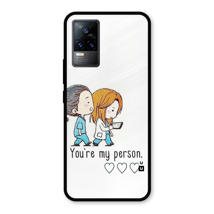 Two Friends In Coat Metal Back Case for Vivo Y73