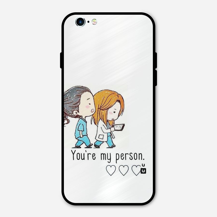 Two Friends In Coat Metal Back Case for iPhone 6 6s