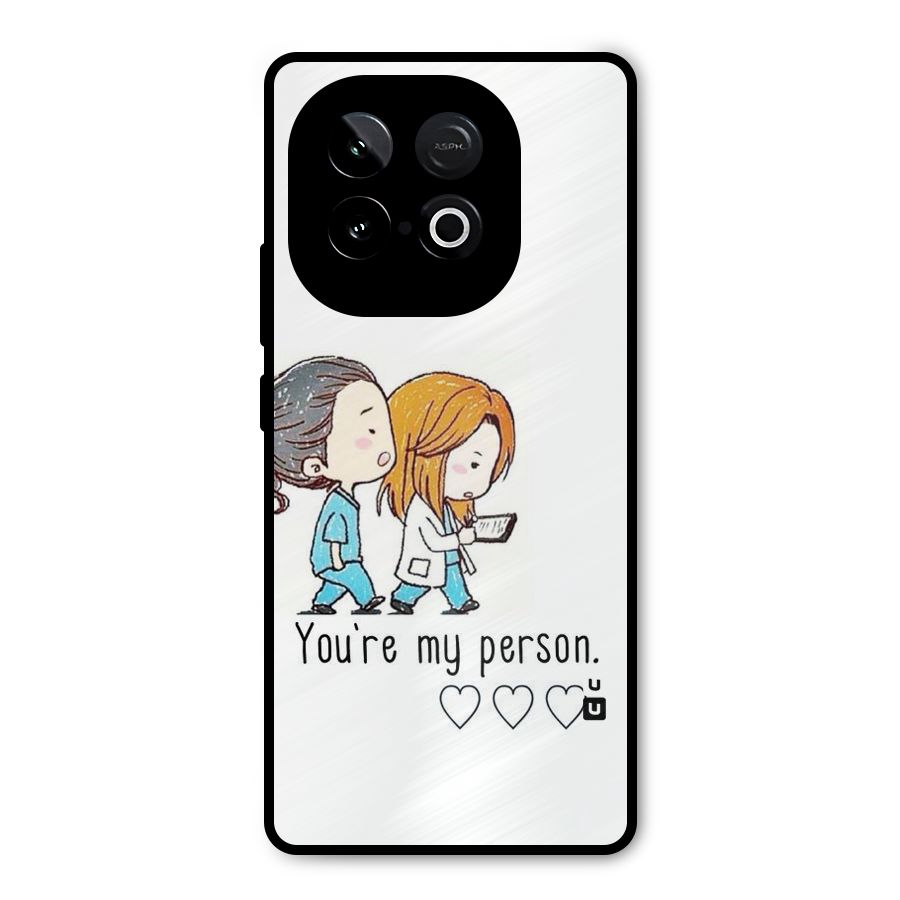 Two Friends In Coat Metal Back Case for iQOO Neo 10