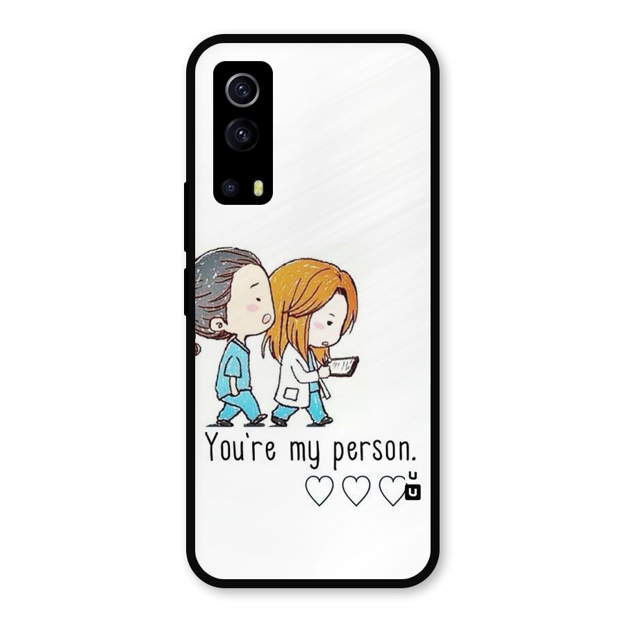 Two Friends In Coat Metal Back Case for iQOO Z3