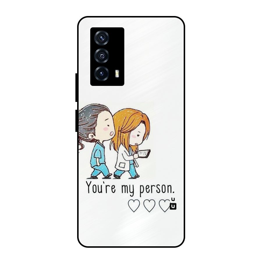 Two Friends In Coat Metal Back Case for iQOO Z5