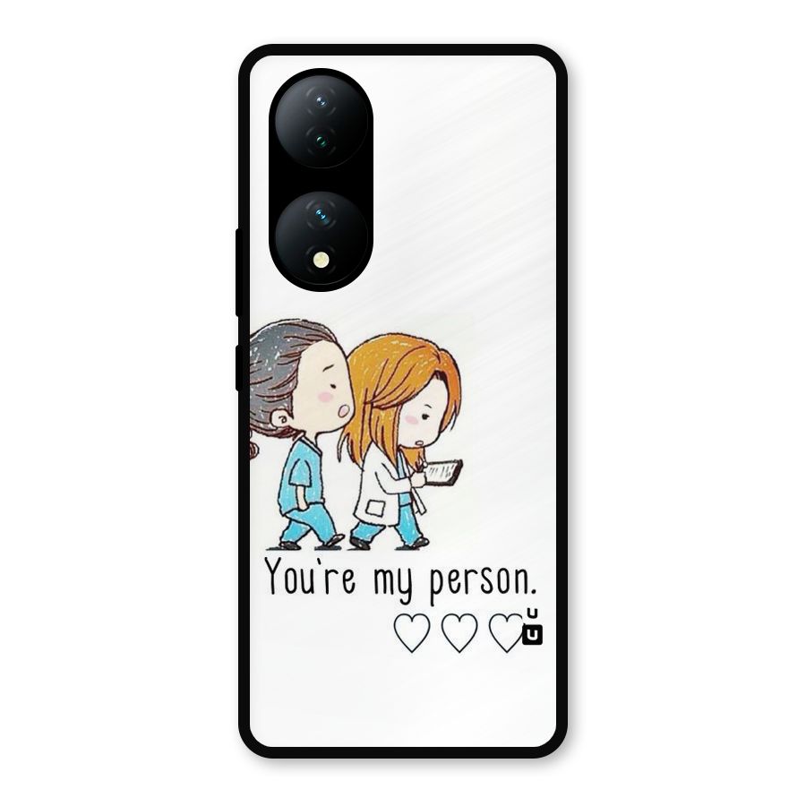 Two Friends In Coat Metal Back Case for iQOO Z7