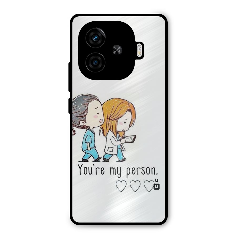Two Friends In Coat Metal Back Case for iQOO Z9 Turbo