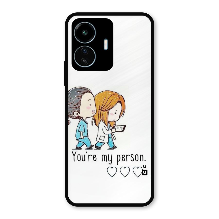 Two Friends In Coat Metal Back Case for vivo iQOO Z6 Lite 5G