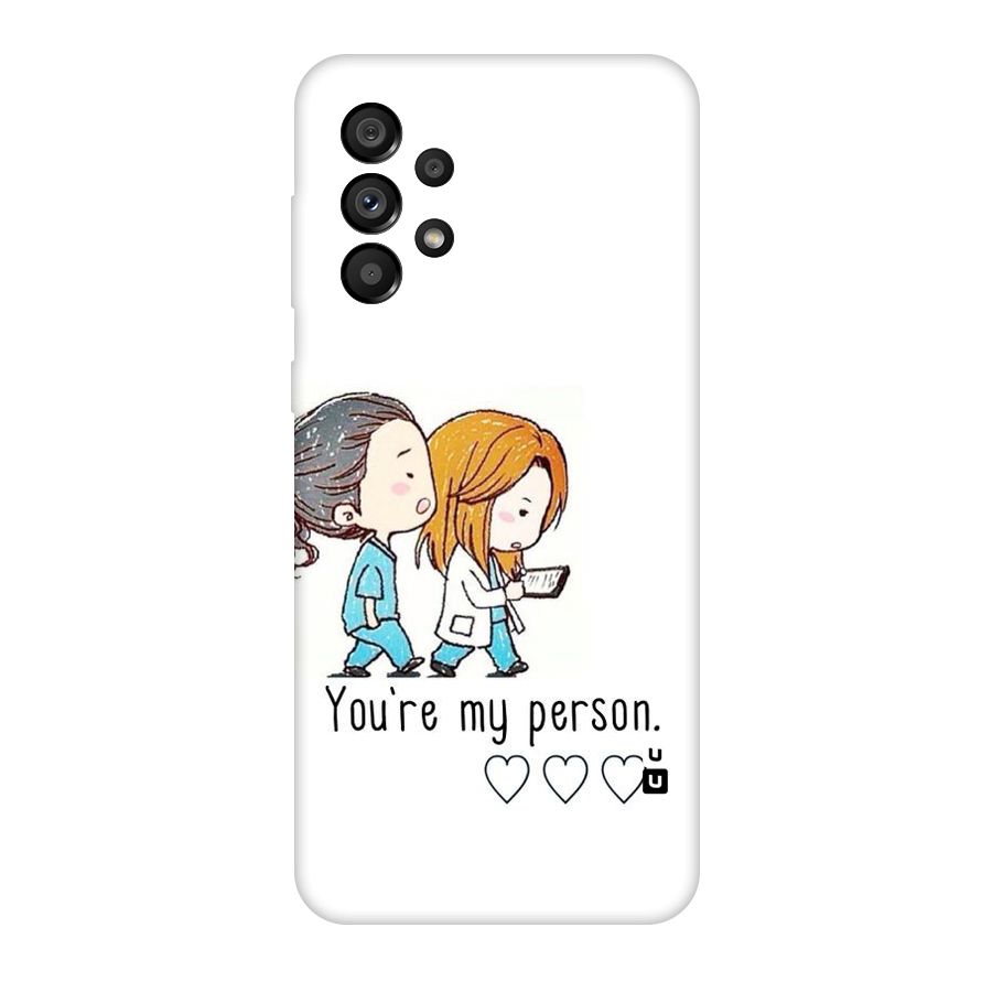 Two Friends In Coat Original Polycarbonate Back Case for Galaxy A73 5G