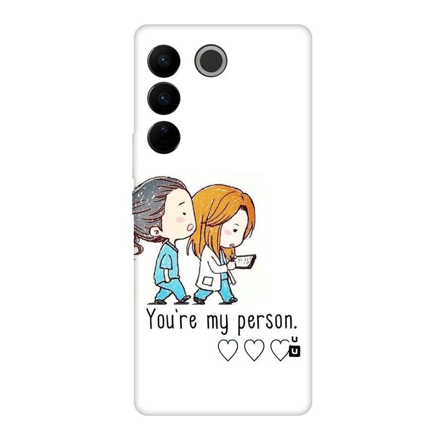 Two Friends In Coat Original Polycarbonate Back Case for Vivo V27