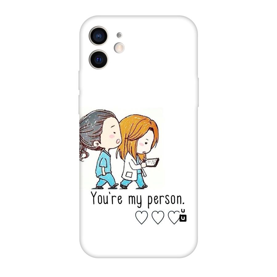 Two Friends In Coat Original Polycarbonate Back Case for iPhone 12
