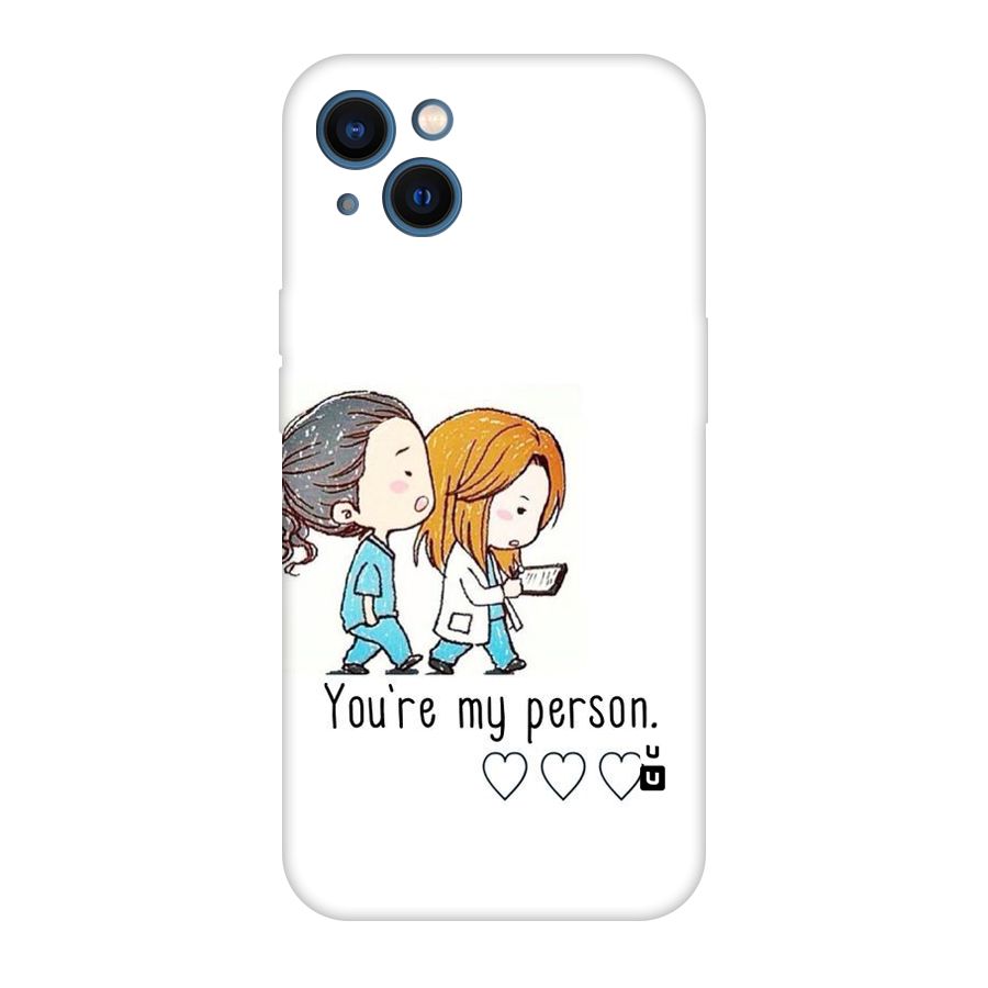 Two Friends In Coat Original Polycarbonate Back Case for iPhone 13