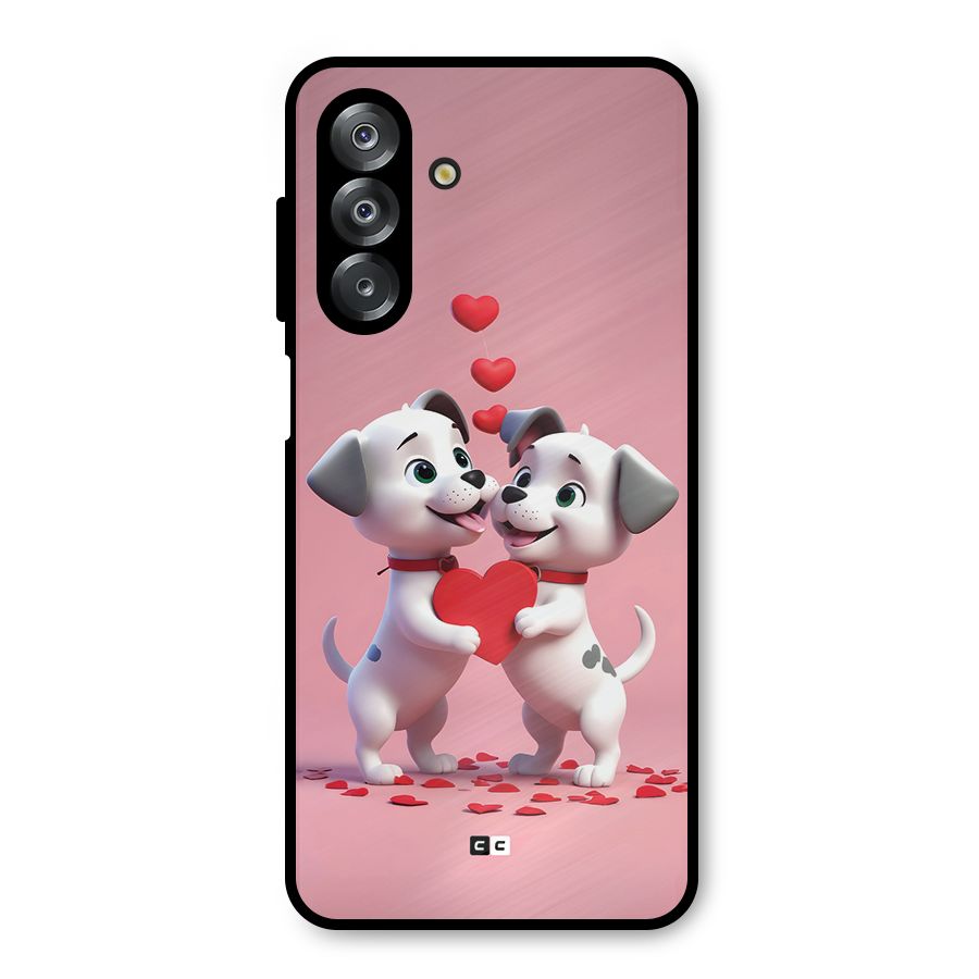 Two Puppies Together Metal Back Case for Galaxy A26